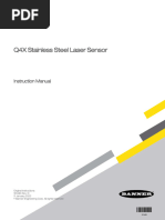 Q4X Stainless Steel Laser Sensor: Instruction Manual