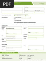 CFO 202 Notice of Consent For Payment Out of Monies in Court