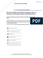 Net Zero Energy Consumption Building in India An Overview and Initiative Toward Sustainable Future