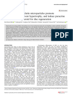 Matrilin3TGFβ3 gelatin microparticles promote