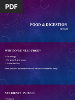 Form 1 - Biology - CHP 4 - Food & Digestion