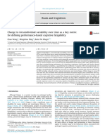 Change in Intraindividual Variability Over Time As A Key Metric