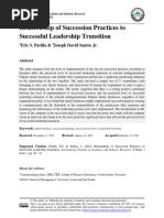 Relationship of Succession Practices To Ef50eb8b