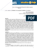 BPO Financeiro - Um Novo Serviço para A Gestão Financeira de Médias e Pequenas Empresas