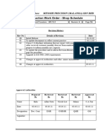 OP-7.5.1 Control of Prod Work Order - Shop SCH