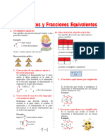 Números Mixtos y Fracciones Equivalentes para Cuarto de Primaria