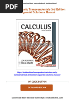 Calculus Early Transcendentals 3rd Edition Rogawski Solutions Manual Download PDF