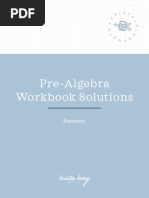 Workbook Exponents Solutions