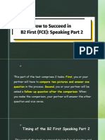 B2 FIRST SPEAKING PRACTICE Part 2