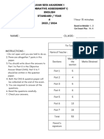 English Year 4 Set 1