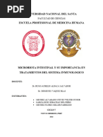 Microbiota Intestinal y Su Importancia en Tratamientos Del Sistema Inmunologico - Producto Unidad 3