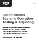 Specifications Systems Operation Testing & Adjusting: Microcontroller Control System