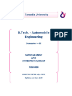 Management and Enterpreneurship Notes