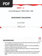 Pertemuan #14 MMPJJ - INVESTMENT EVALUATION