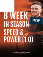 8 Week - in Season Speed - Power (1.0) Program