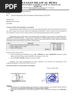 Surat Edaran Du Tahun Ajaran 2024 - 2025