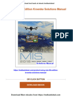 (FREE PDF Sample) Using MIS 9th Edition Kroenke Solutions Manual Ebooks