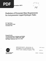 Prediction of Pressurant Mass Requirements For Axisymmetric Liquid Hydrogen Tanks