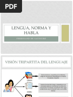 Lengua, Norma y Habla