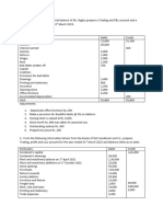 Problems On Financial Statements