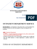 Outpatient Services Hospital Administration