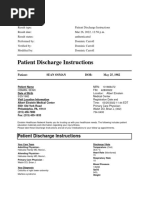 Patient Discharge Instructions 03-26-2022