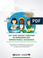 2018 HIV and Infant Feeding in Emergencies Operational Guidance