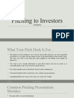 Investor Pitch Deck Template