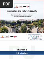 Information and Network Security: Ms. Hansa Vaghela, Assistant Professor