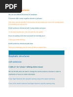 EMPHATIC STRUCTURES (With Practice and Key)