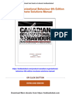 Canadian Organizational Behaviour 8th Edition McShane Solutions Manual Download PDF