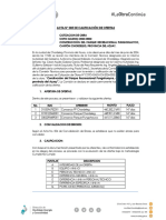 Acta #005 de Calificación de Ofertas