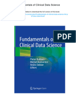 Fundamentals of Clinical Data Science., 978-3319997124