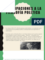 Anticipaciones A La Filosofía Política