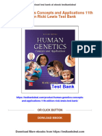 (PDF Download) Human Genetics Concepts and Applications 11th Edition Ricki Lewis Test Bank Fulll Chapter