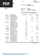 Bank of Ireland Account Statement