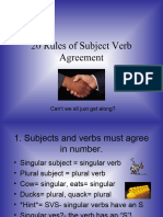 Subject Verb Agreement