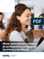 M Didactica de Las Matemáticas en Educacion Secundaria y Bachillerato