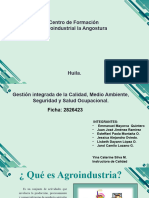 Agroindustrial en Alimentos - CALIDAD 21 NOV 23