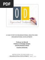 Case Study On Organisational Development