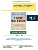 (PDF Download) O Poder Meta Humano 1st Edition Deepak Chopra Tradução de Rosane Albert Fulll Chapter