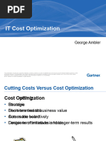 IT Cost Optimization: George Ambler