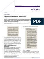 Mielopatia Cervical Degenerativa