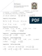 Grade 12 Physics Equations