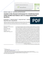 Analysis of The Thermal Environment in A Mushroom House Using Sensible Heat Balance and 3D CFD