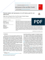 15.thermal Analysis and Optimization of An EV Battery Pack For Real Applications