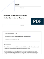 Licence Mention Sciences de La Vie Et de La Terre - Onisep