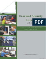 Private Security (Unarmed Security Guard) Class 9th Text Book