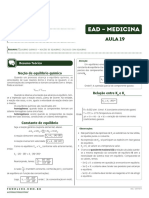 Aula 19 - Equilíbrio Químico - Noções de Equilíbrio Cálculos Com Equilíbrio