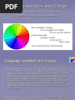 Language Variation and Change Introduction